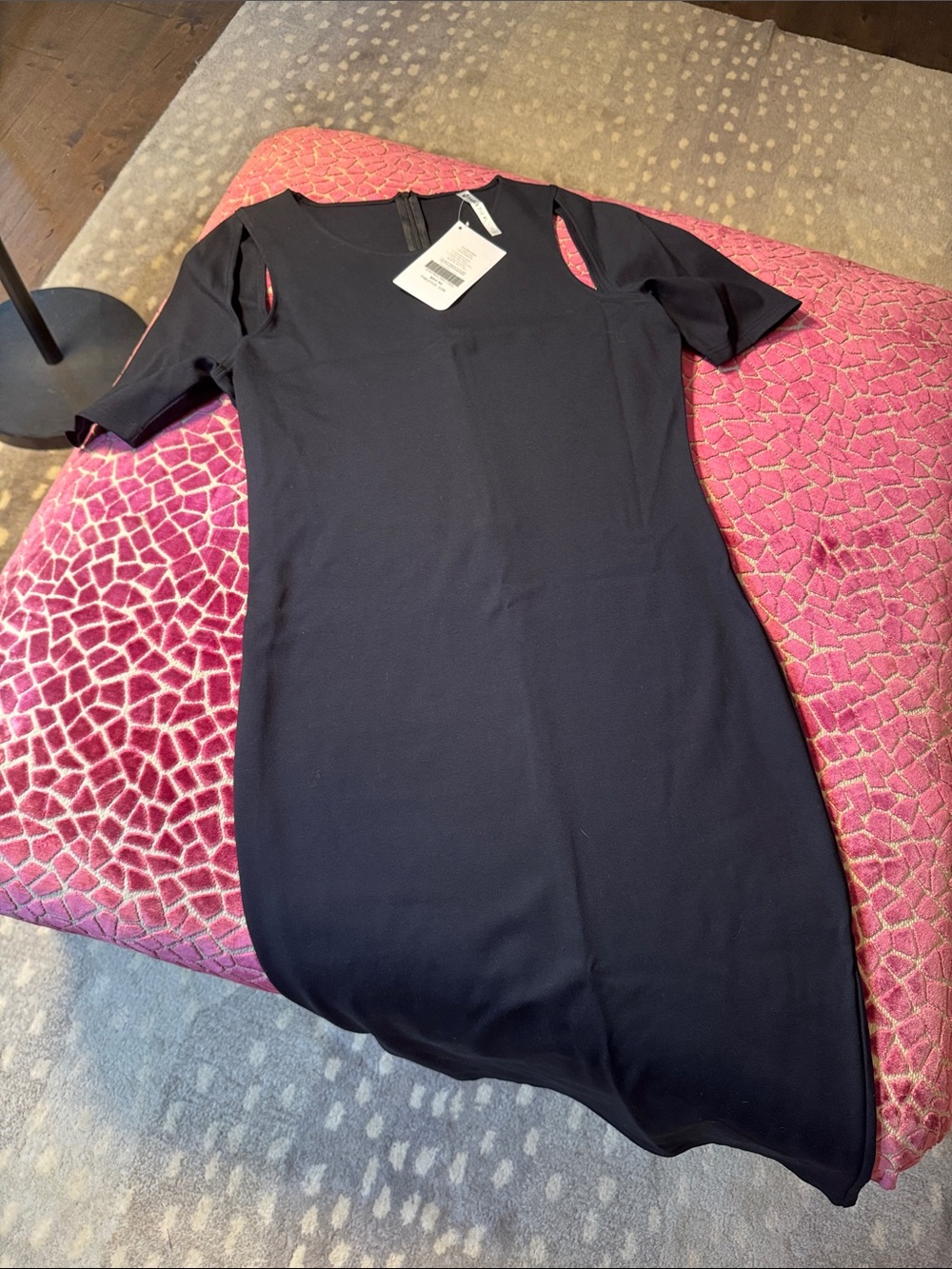 Fabletics NWT Classic Black Short-Sleeve Sheath Dress